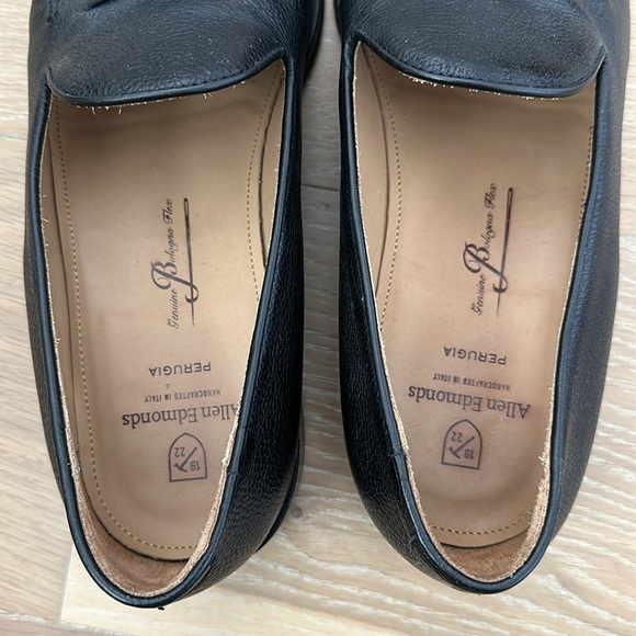 Allen Edmonds Perugia Black Tassle Loafers Men’s 10.5 Italian Leather Slip On - Picture 8 of 8
